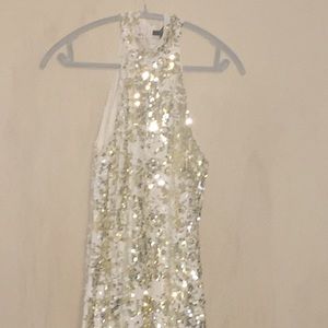 Dress Gold and White sparkle